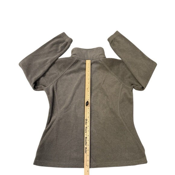 Columbia Jacket Womens Sz L Gray Omni-Heat Full Zip Fleece Thermal Reflective - Picture 5 of 5